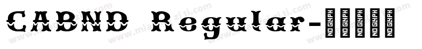 CABND Regular字体转换